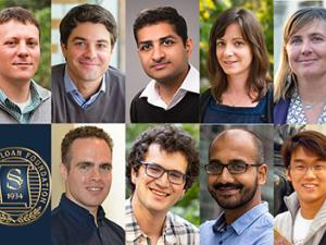 nine 2020 Sloan Fellows